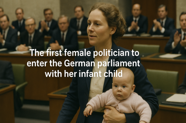 首位携带婴儿进入德国议会的女性政治家